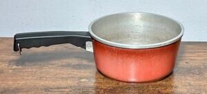 Vintage Club Aluminum Cookware 2 Quart Brown Saucepan Sauce Pot With Lid